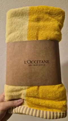 【新品未使用】ロクシタン バースデー特典 リバーシブルバスタオル イエロー