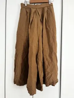 USED グローバルワーク　ブラウン ガウチョパンツ ワイドパンツ　Mサイズ