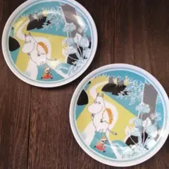 ムーミンデザイン 陶器製プレート 2枚セット