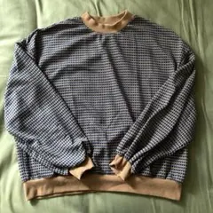 ニット トップス プルオーバー ハニカム柄 3L 長袖 美品
