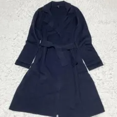 theory セオリー ロング ニットコート カシミヤ混 ベルト付き