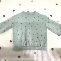 H&M 裏起毛小花柄トレーナー80
