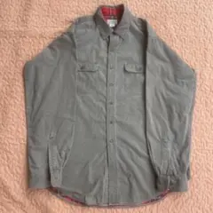 80s USA製 エルエルビーン ダック地シャツ ネルライナー 長袖シャツ