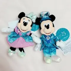 ぬいぐるみバッジ　ミッキー　ミニー