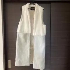 週末限定値下げ中！Hunchファー付きロングベスト