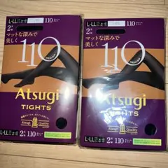 Atsugi 110デニール タイツ L-LL 2個セット