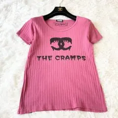 ヒステリックグラマー THE CRAMPS コラボ リブTシャツ ピンク ロゴのサムネイル