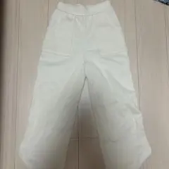 GUコーデュロイ イージーパンツ ホワイト