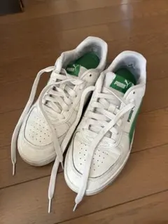 PUMA ホワイト グリーン スニーカー