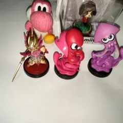 amiibo あみぐるみヨッシー タコ メルゼネコ イカパープル ケント