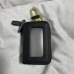 スマートキーケース　ブラックレザー牛革