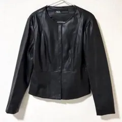 ブロ様専用 ZARA レザージャケット ブラック Lサイズ 美品
