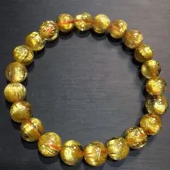 ⭐︎【天然】タイチンルチルクオーツ ブレスレット 8.5mm 19.8g