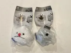 パペットスンスン 前髪クリップ マスコット 2種セット ノンノン、ゾンゾン