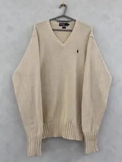 Polo by Ralph Lauren Vネック ニットカーディガン サイズM