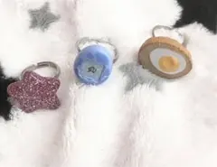 ガチャガチャ　指輪　３点セット