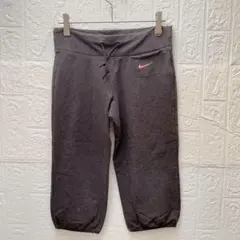 美品　ナイキ グレー　ハーフパンツ　XS　ウエスト紐付　スウェットハーフパンツ