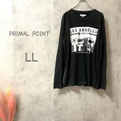 942 プライマルポイント フォトプリントTシャツ　黒　LL 薄手　旅行