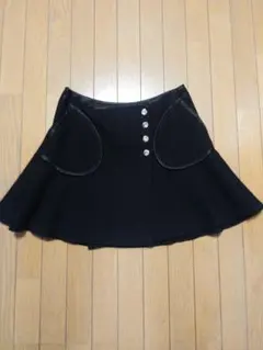 ジルスチュアート JILL STUART スカート 黒 ブラック フレア