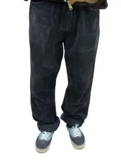 Levi's 505 ブラック デニムパンツ 40L 32 バギー