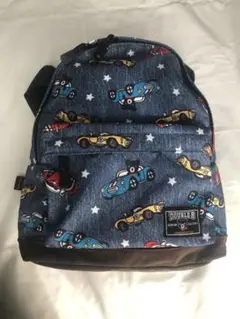 ミキハウス　DOUBLE.B 車プリント リュック