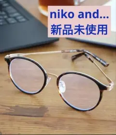 新品タグ付★ニコアンド オーバルコンビ 伊達メガネ PCメガネ サングラス