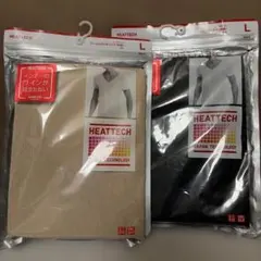 UNIQLO ヒートテック シームレスVネックT L 2枚セット
