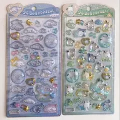 正規品 サンリオ うるちゅるポップシール　シナモロール　ポチャッコ