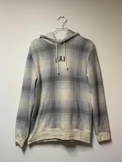 GAP チェック柄 フード付きパーカー