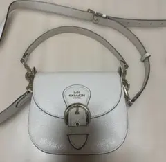 COACH ホワイトレザー ショルダーバッグ2way