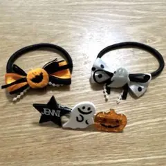 JENNI ハロウィン ヘアゴム ヘアクリップ セット