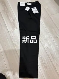 新品☆GLOBAL SLACKS ウエストストレッチ 黒スラックスMサイズ