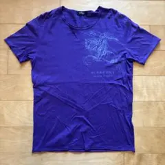 BURBERRY BLACK LABEL ホースロゴ Tシャツ パープルのサムネイル