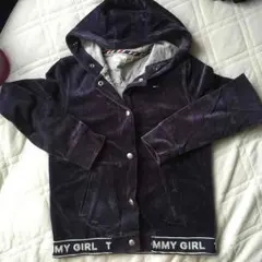 tommy ベロア パーカー