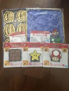 一番くじ　スーパーマリオおうちでアドベンチャーライフ　タオル　ラバーコレクション