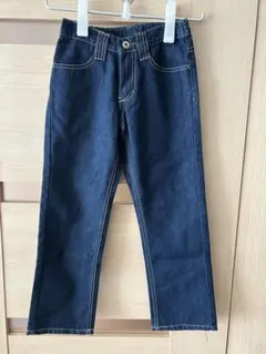 ダークブルー ストレートレッグデニム