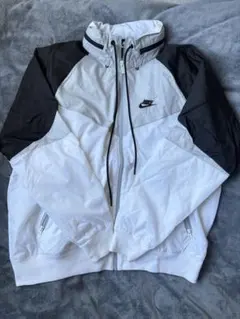 Nike ナイロンジャケット L ホワイト/ブラック