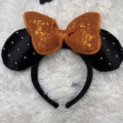 ディズニーリボン付き耳カチューシャ