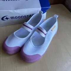 ムーンスター キャロット ピンク 上履き シューズ18.5cm