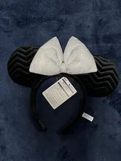 「ディズニー」ミニーマウス カチューシャ シルバーリボン