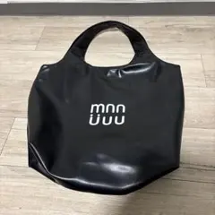 【超美品】ninon 黒のロゴトートバッグ