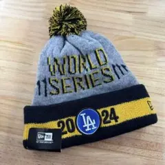 【2024WSロゴ】ドジャース ニューエラ ニット帽 大谷翔平