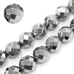 美しい輝き！テラヘルツ64面カット 3mm1連 約38cm