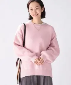 袖ボリュームスリットプルオーバー