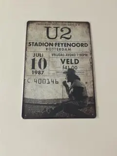 U2 STADION FEYENOORD ブリキ看板