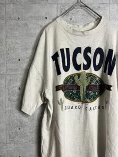 海外古着　Tシャツ　ロゴマーク　シングルステッチ　サボテン