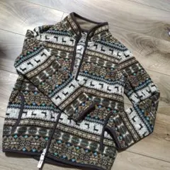 ユニクロ　フリースジャケット 100cm　ノルディック模様