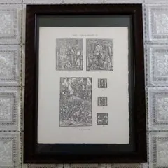 手作り額付き銅版画応用レア絵画　title「お色気プリンスニャンコ」 猫・2024/銅版画(額あり） | iichi 日々の暮らしを心地よくする