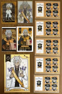 [ツイステ]ポストカード・ステッカー・カード(ジャック)10点セット