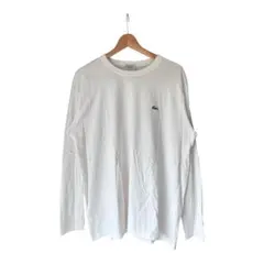 90s LACOSTE 長袖Tシャツ ホワイト ワニロゴ 刺繍 ヴィンテージのサムネイル